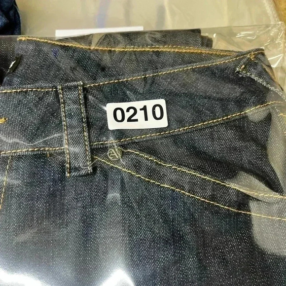 Allen B by Allen Schwartz Jeans Womens 12 Dark wash Denim blue Flare (0210) - Picture 12 of 12